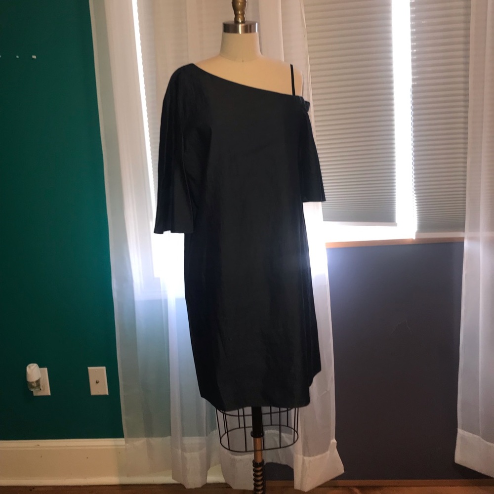 Designer denim/navy dress